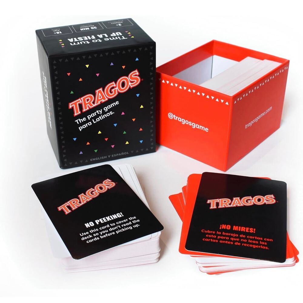 Tragos Original Game for Latinos - Hilarious Cultural Spanglish Card Game